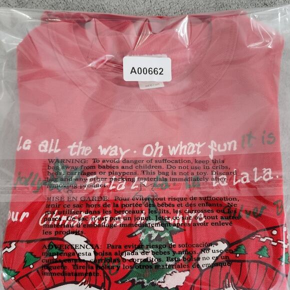 Vintage Nutcracker Sweatshirt Womens M Red Dual-Sided Teddy Bear Christmas Party - Picture 12 of 12